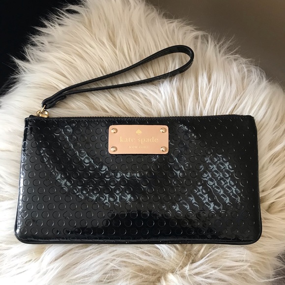 kate spade Handbags - Kate Spade stamped patent leather wristlet